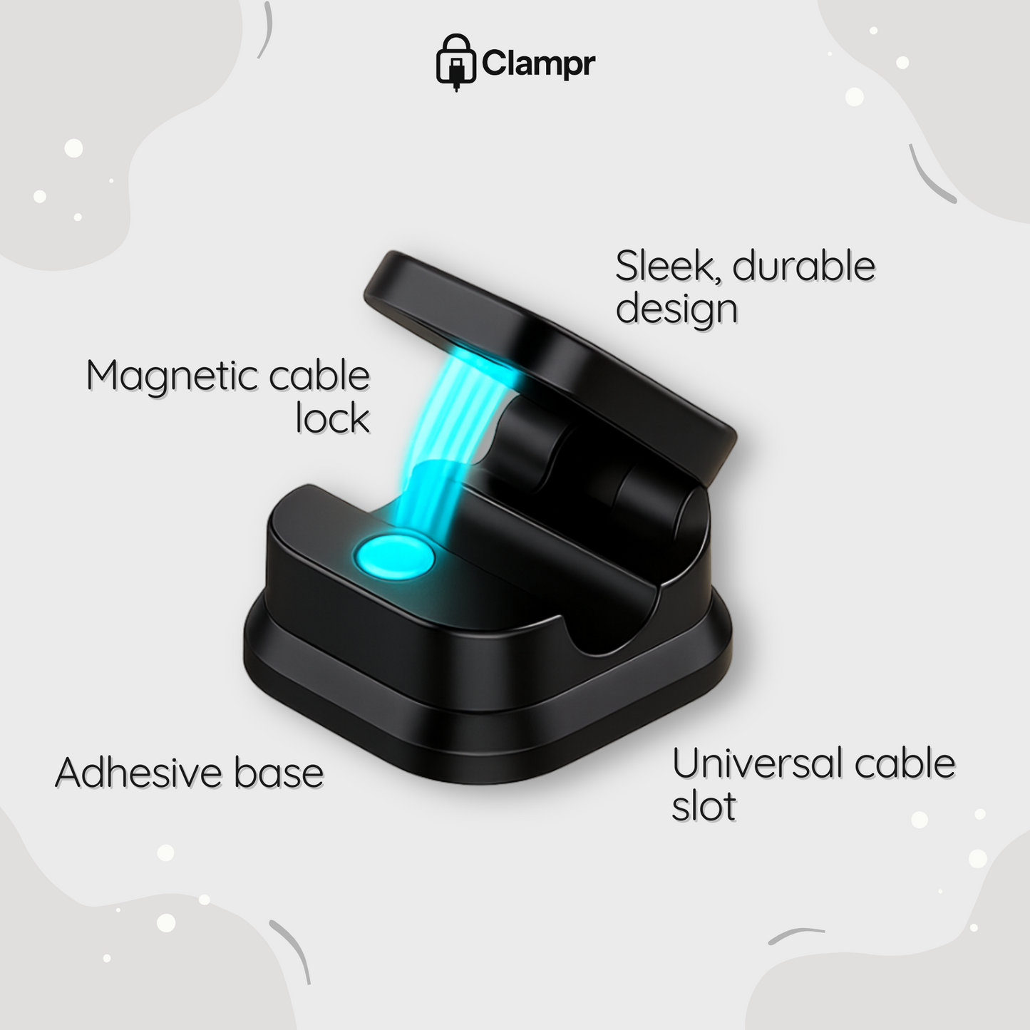 Clampr™ Magnetic Cable Clips